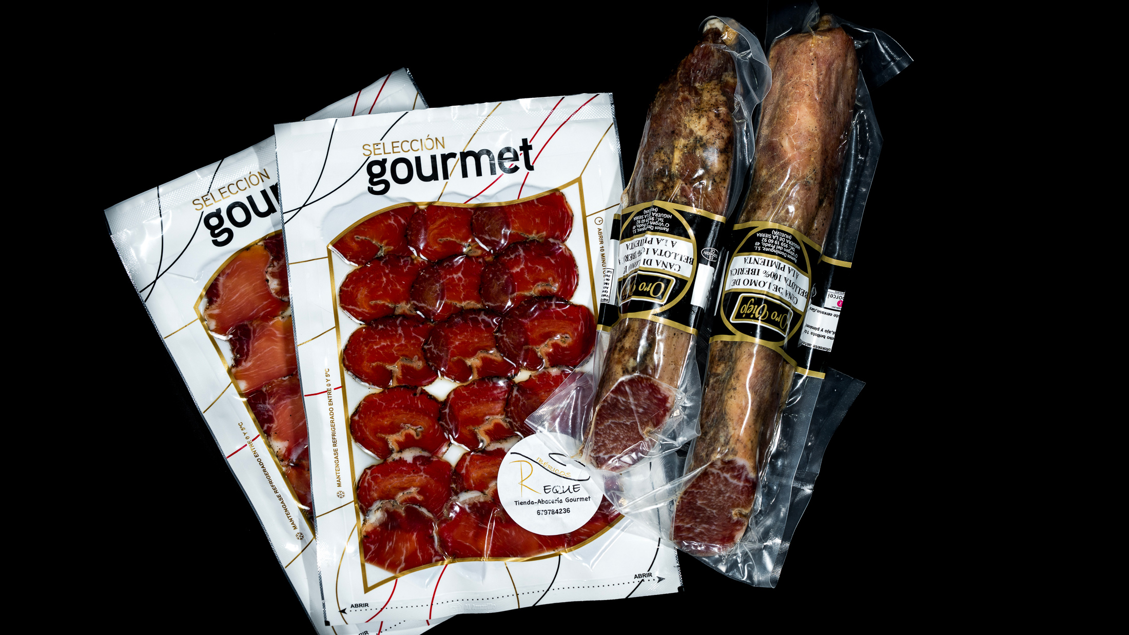 ibéricos reque caña de lomo productos gourmet